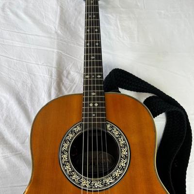 U848 Vintage Ovation 1612 Balladeer 6-String Electric Guitar