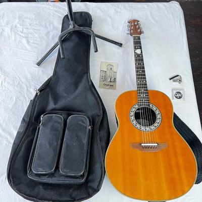 U848 Vintage Ovation 1612 Balladeer 6-String Electric Guitar