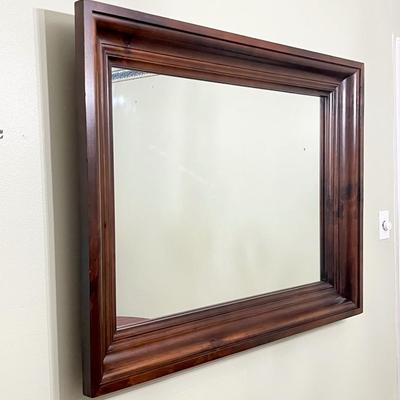Solid Wood Decorative Wall Mirror