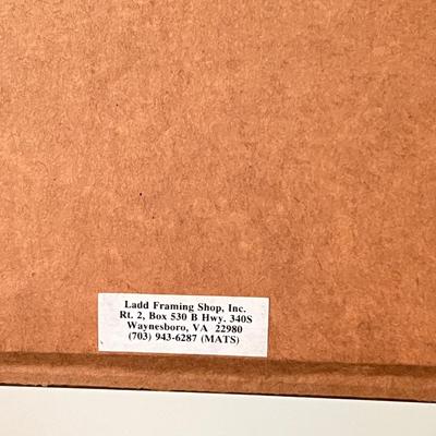 Elizabeth O'Neill Verner Print "Old Joe" Professionally Framed Matted