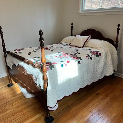 Antique Full Size Poster Bed Frame