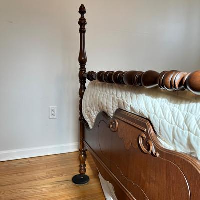 Antique Full Size Poster Bed Frame