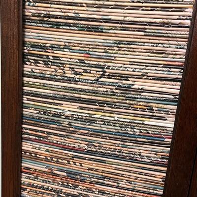 Vtg. Solid Wood Side By Side Secretary