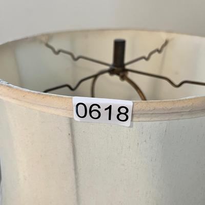 Vintage Swing Arm Brass Table Lamp 24" Tall