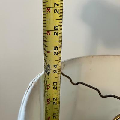 Vintage Swing Arm Brass Table Lamp 24" Tall