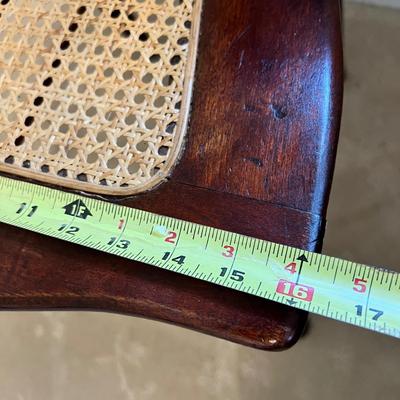 Vintage Art Nouveau Cane Seat Chair