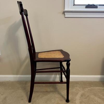 Vintage Art Nouveau Cane Seat Chair