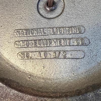 Vintage National Lighting Brass Swing Arm Floor Lamp