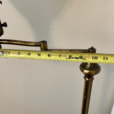 Vintage National Lighting Brass Swing Arm Floor Lamp