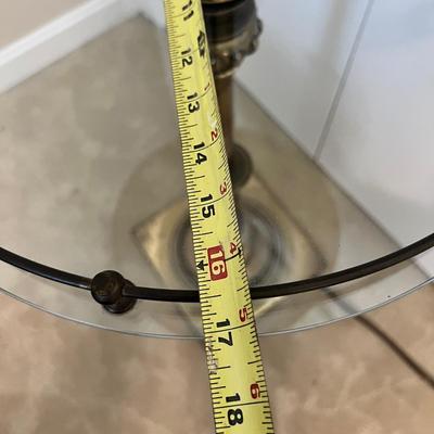 Vintage MCM Round Table Floor Lamp