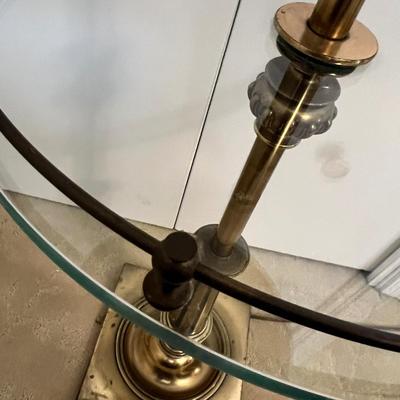 Vintage MCM Round Table Floor Lamp