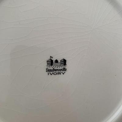 Steubenville plates and tea pot