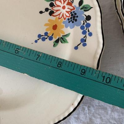 Steubenville plates and tea pot