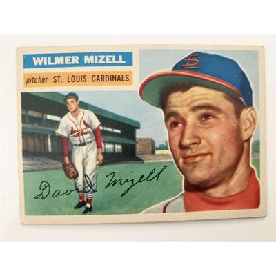 Wilmer Mizell Cardinals Facsimile Signed Baseball Card
