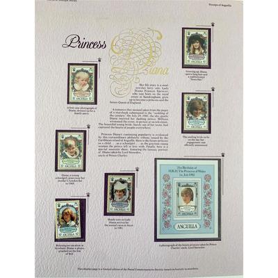 Princess Diana Stamp Set 
