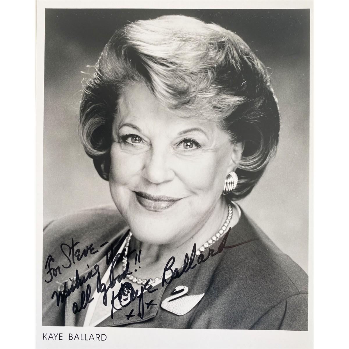 Kaye Ballard signed photo | EstateSales.org