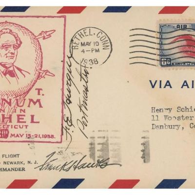Colonel Frank Hawks signed first day cover 