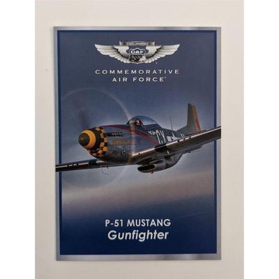 P-51 Mustang Gunfighter Commemorative Air Force Card