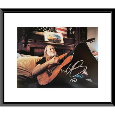 Willie Nelson signed photo