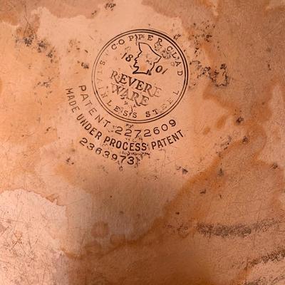 Revere ware copper clad pan