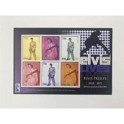 Elvis Presley 50th Anniversary Commemorative Stamp Set - Palau