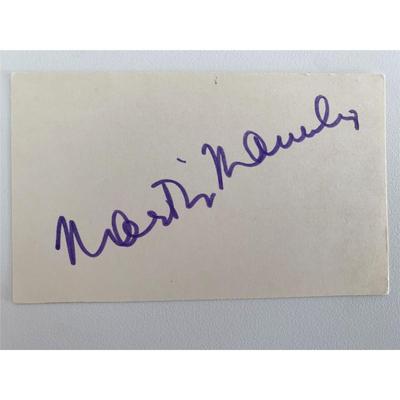 Martin Manulis original signature