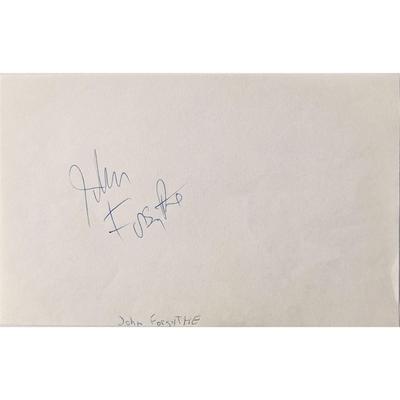 Actor John Forsythe autograph 