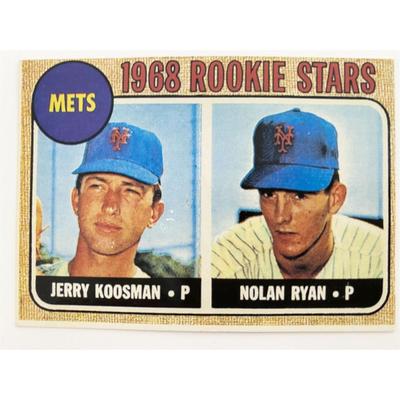 Rookie Stars Jerry Koosman & Nolan Ryan Mets Reprint Baseball Card 