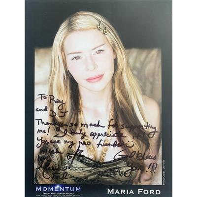 Maria Ford Signed Photo