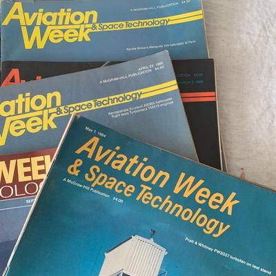 Vintage Aviation Week magazines Lot