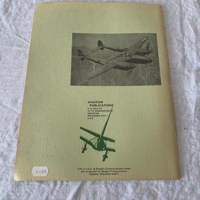VIntage Pilot manual for Lockheed P-38 Lightning airplane