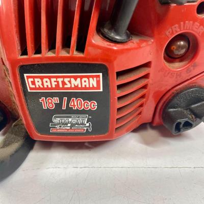 Craftsman 18â€ Gas Chain Saw