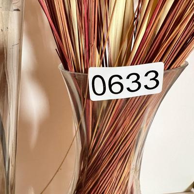 4 Crystal, Cut Glass Vases