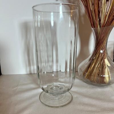 4 Crystal, Cut Glass Vases