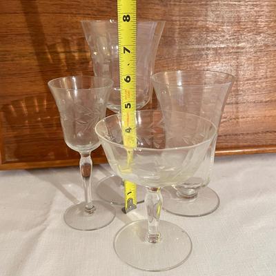 23 Piece Cut Crystal Stemware Set