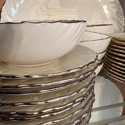 76 Piece Set Lenox "Weatherly" Dinnerware China