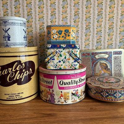 Vintage Metal Advertising Tins