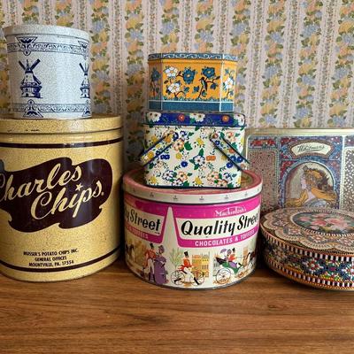 Vintage Metal Advertising Tins
