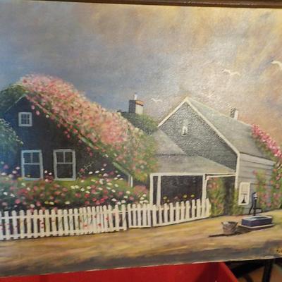 Original Oil painting " The Cape ", by Francesco 1988.