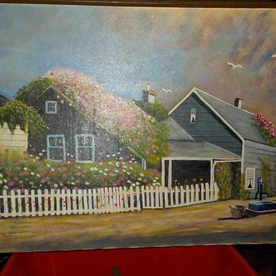 Original Oil painting " The Cape ", by Francesco 1988.