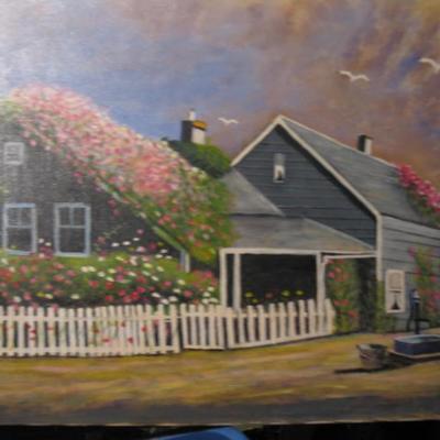 Original Oil painting " The Cape ", by Francesco 1988.