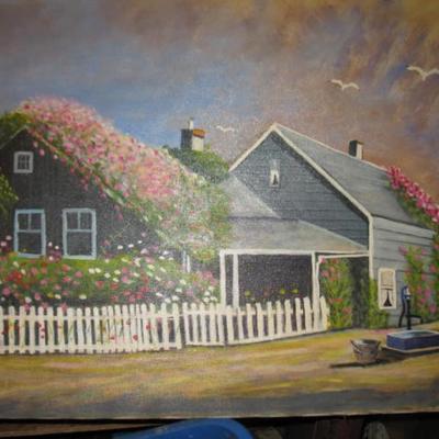 Original Oil painting " The Cape ", by Francesco 1988.