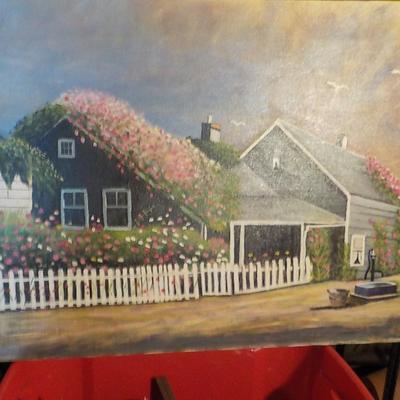 Original Oil painting " The Cape ", by Francesco 1988.