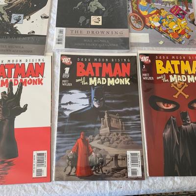 6 Assorted Batman and Bongo, Abe Sapien comics in sleeves lot