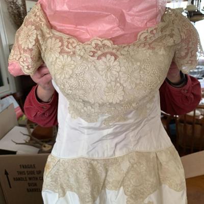 Vintage 1950's wedding dress size small