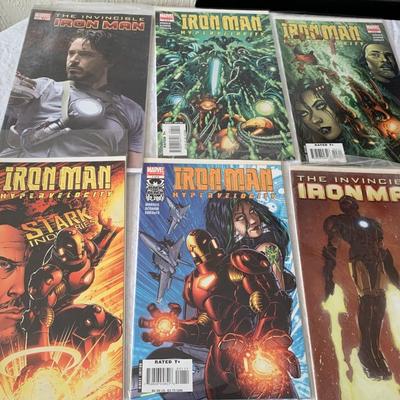 Vintage Ironman comic books in sleeves Lot of 6