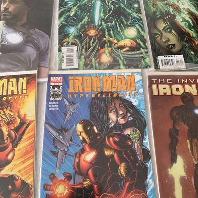 Vintage Ironman comic books in sleeves Lot of 6