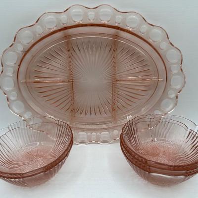 Vintage Pink Depression Glass (7)