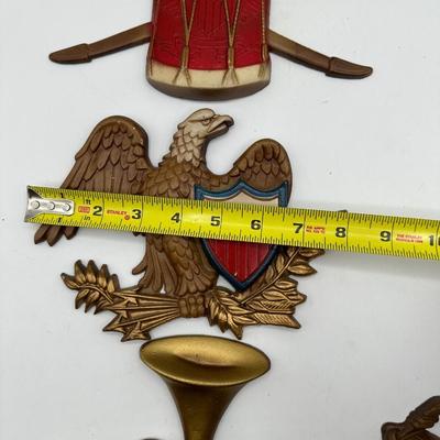 SEXTON Cast Metal Wall Hangings (4)