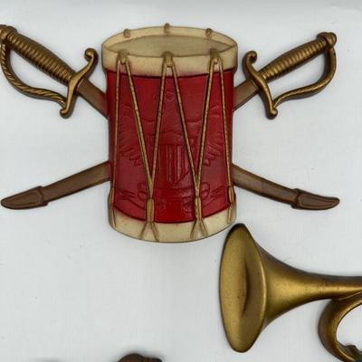 SEXTON Cast Metal Wall Hangings (4)